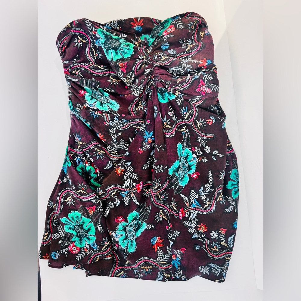 Isabel Marant floral strapless top